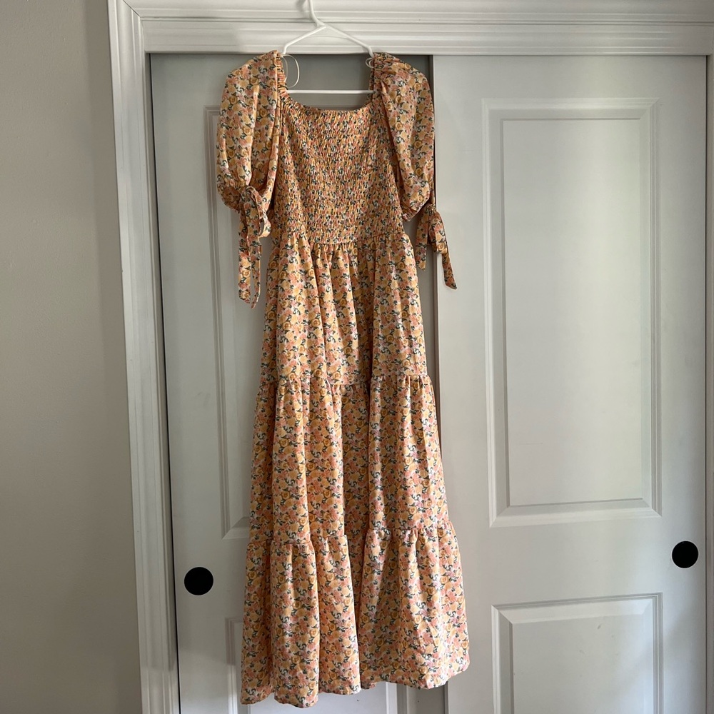 Shop Henley Brunch Floral Maxi in Yellow